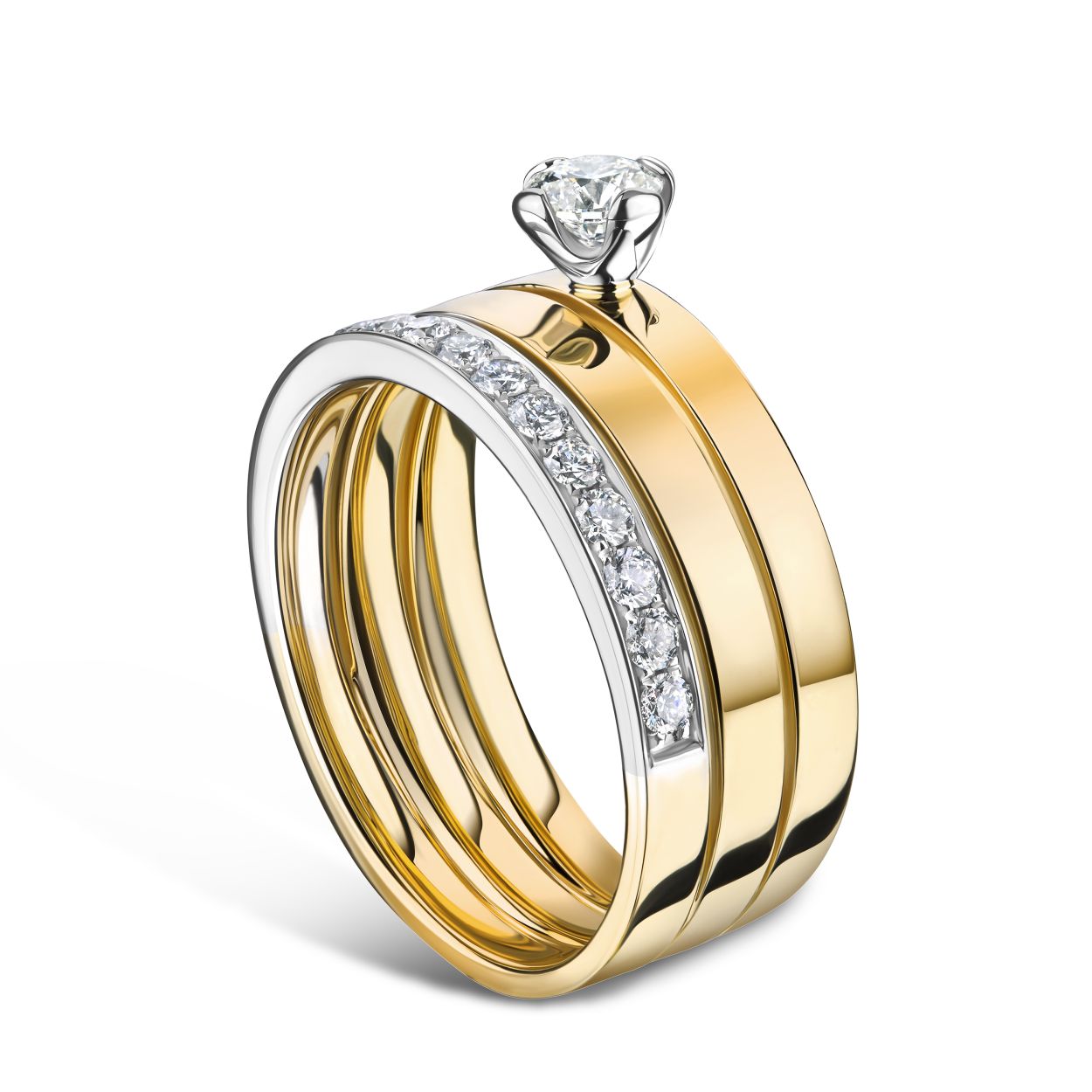 Dieser faszinierende Ring, Modellnummer 1-10404-54-0008, besticht durch sein elegantes Design. Perfekt für besondere Anlässe oder als tägliches Statement-Piece. Memoire, Solitär und schlichter Ring vereint zu einem Ring. Ein einzigartiger Look. Ein Must-have für jede Schmucksammlung!