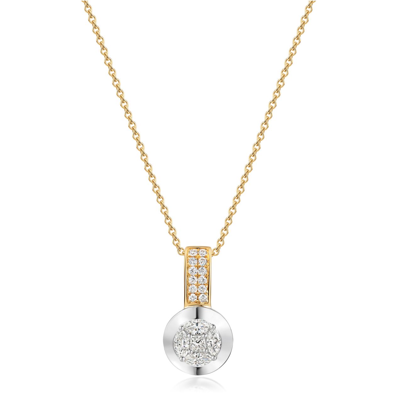 Diese Kette, Modellnummer 5-10629-54-0068, ist ein Schmuckstück aus der Kategorie "JEWEL". Es handelt sich um eine Halskette aus Gelbgold. Perfekt für elegante Anlässe, verleiht sie jedem Outfit einen luxuriösen Touch. Am besten zur Schau gestellt auf einem neutralen Hintergrund oder in Kombination mit anderen Goldaccessoires für ein stilvolles Erscheinungsbild.