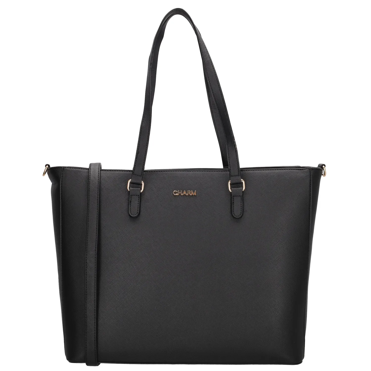 Deze parel van een tas komt uit de Birmingham serie van Charm London. De shopper is helemaal stijlvol door het strakke design van de tas. In het hoofdvak is ruimte voor al jouw essentials. In het handige laptopvak is er plek voor jouw laptop, ideaal om deze tas dus mee te nemen naar werk. of school. Je draagt de tas om de schouder met de lange, dubbele handvaten. Ben jij al fan geworden van deze prachtige shopper?

De tassen van Charm London zijn geïnspireerd op de iconische Britse modehoofdstad Londen. Ze zijn geïnspireerd op de luxueuze materialen en typerende modellen die daar te zien zijn. Fashionable en stijlvolle damestassen van echt leer of kunstleer, gemaakt zodat jij er elke dag fantastisch uit kunt zien!

De eigenschappen van deze shopper zijn: 

Dubbel handvat
Hoofdvak met ritssluiting
Laptopvak