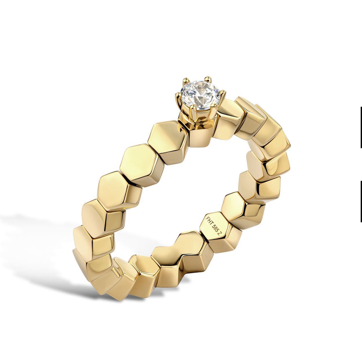 Entdecken Sie unser atemberaubenden, dehnbaren und exquisiten Brillantring. Ein 0,20ct W/si go&szlig;er Brillant gefasst in 585/- Gelbgold verleiht jedem Outfit Eleganz und Glanz. Er schmiegt sich sanft um den Finger. Ideal f&uuml;r besondere Anl&auml;sse oder als t&auml;gliches Statement-Piece. Ein Muss f&uuml;r jeden Schmuckliebhaber!