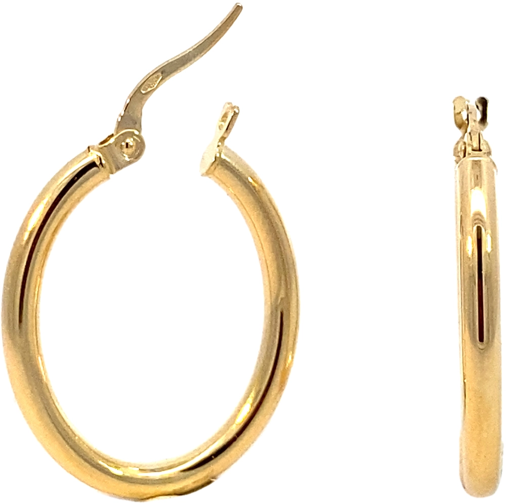 Monzario - 14kt geelgoud - 1668-o geel 20mm