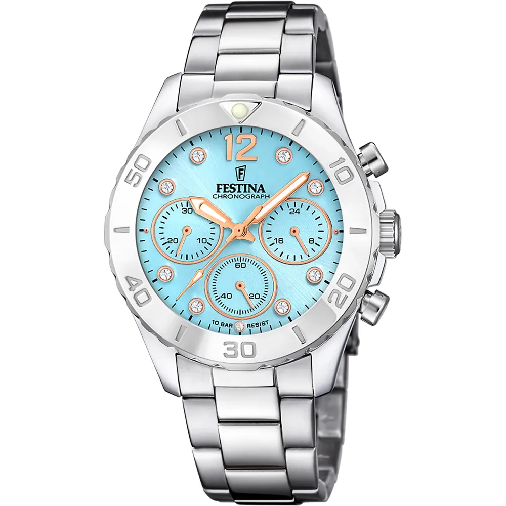 Product F20603/4 is een stijlvolle polshorloge met een kast van roestvrij staal en een zilverkleurige band. Het heeft geen datumaanduiding en een wijzerplaatgrootte van 39 mm. Combineer het met formele of casual kleding voor een tijdloze uitstraling. Perfect als accessoire voor elke gelegenheid.