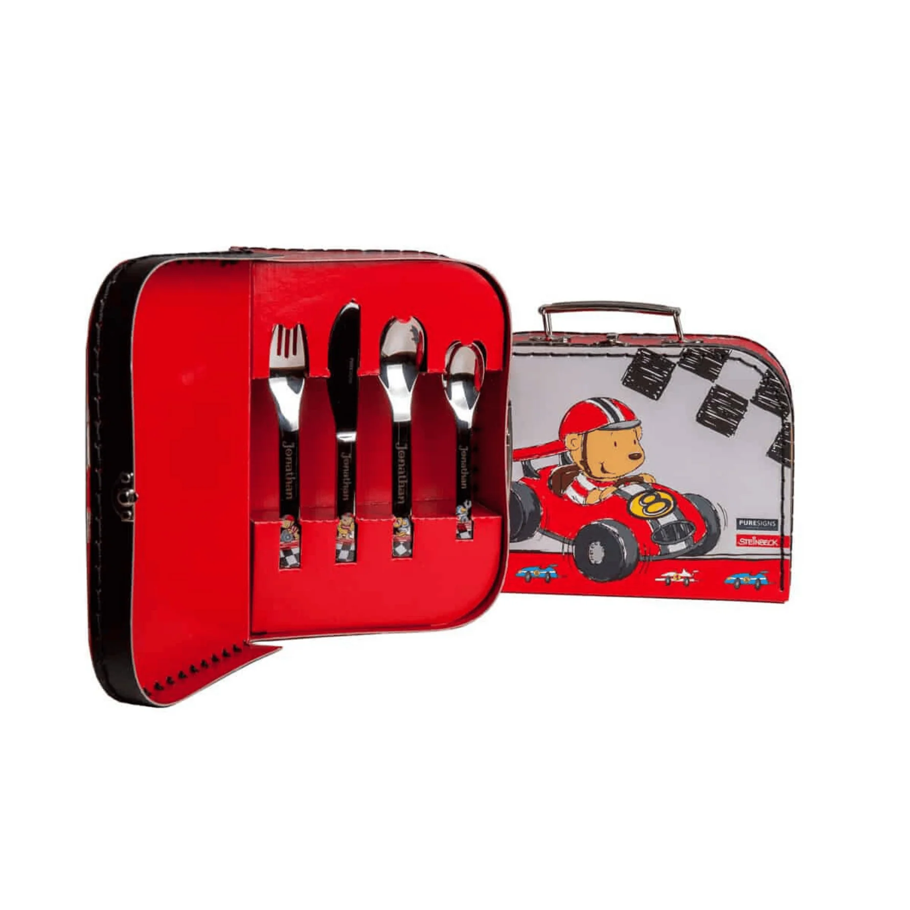 Klaar, af, en weg zijn we. De fascinatie voor auto's en snelheid, het knutselen en sleutelen, boeit alle kinderen. Met deze krachtige kleine racer dromen ze van een wereld vol snelle races en rijden ze naar hun grote overwinning.