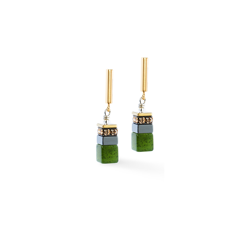 Coeur de Lion oorhangers, Green