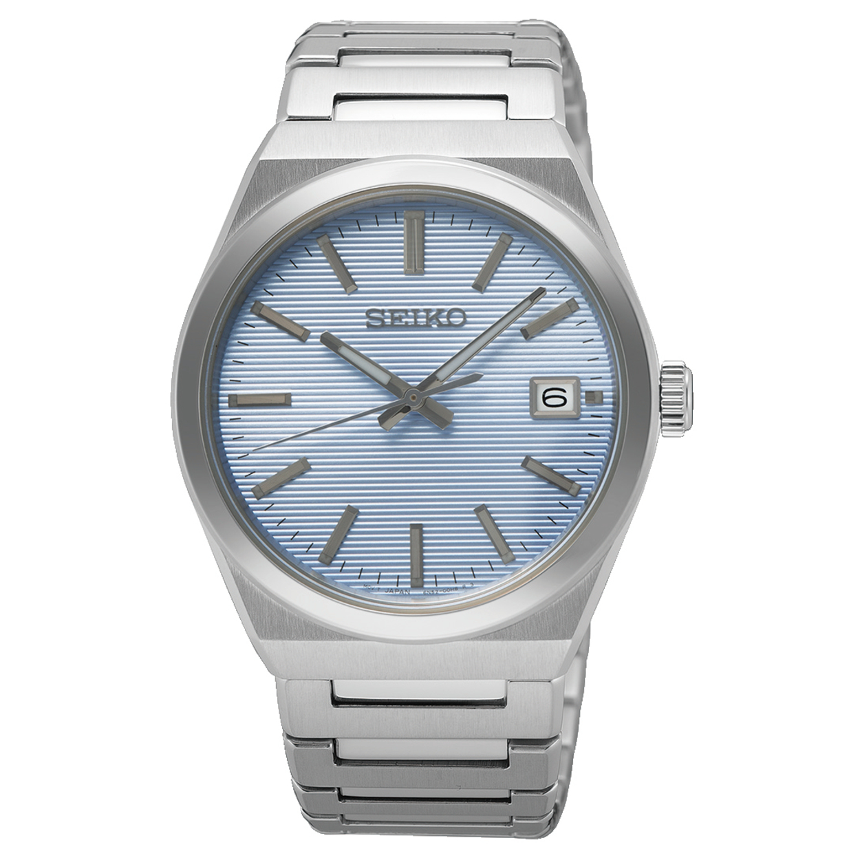 De SEIKO HERENHORLOGE SUR599P1 is een stijlvol uurwerk met een roestvrijstalen kast en zilverkleurige band. Het analoge horloge met blauwe wijzerplaat heeft een datumfunctie en saffierglas. De quartz beweging zorgt voor nauwkeurigheid. Waterbestendig tot 10 ATM, en perfect voor dagelijks gebruik. Draag het als een elegant accessoire bij elke gelegenheid.