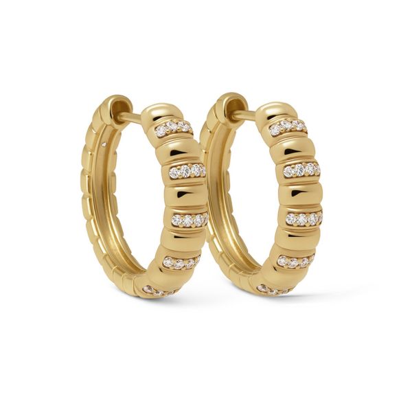 Karma Jewelry Hinged Hoops LIRA Ribble Goldplated 16MM
