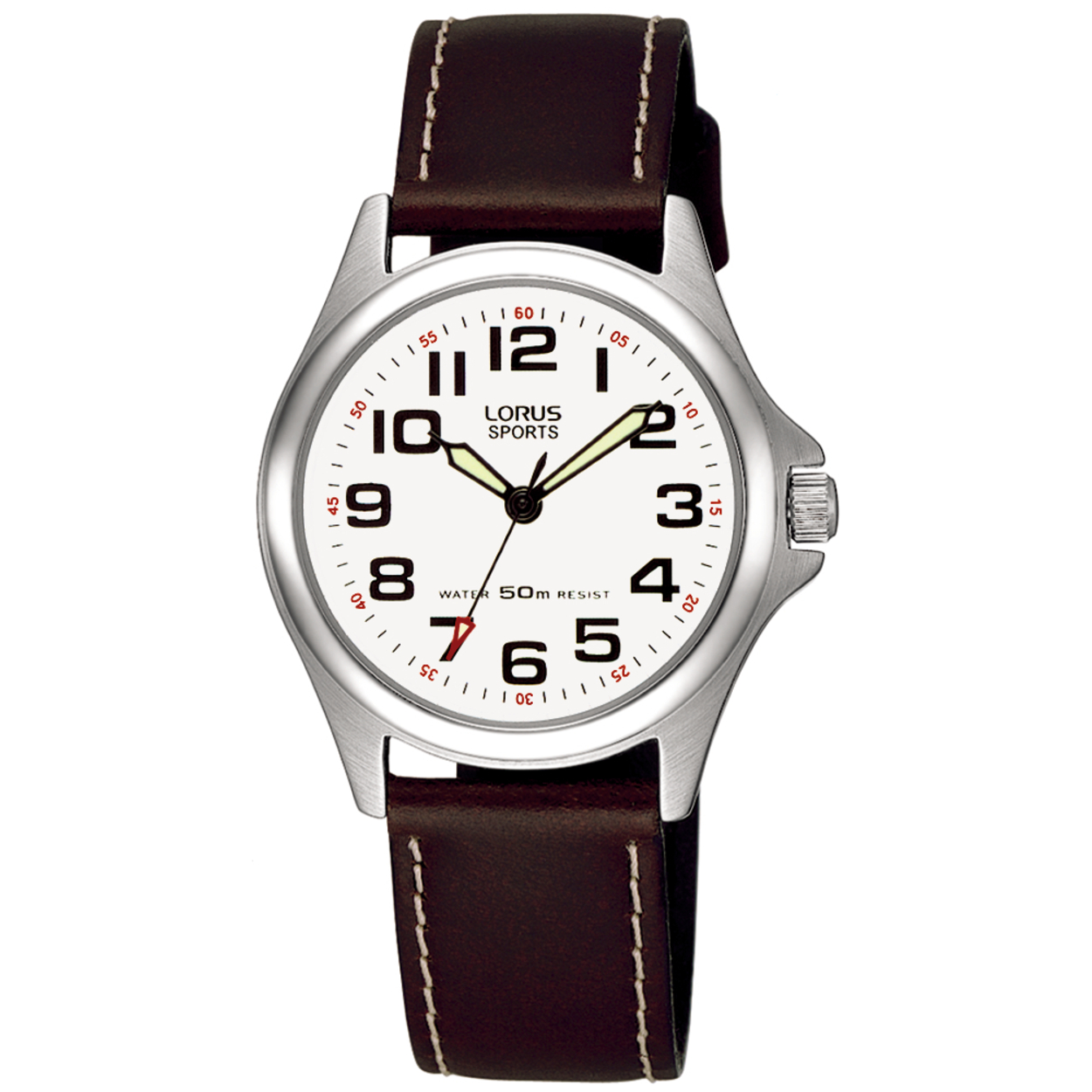 Dit is een dameshorloge van het merk Lorus. Het is een analoog horloge gemaakt van staal. De diameter van de kast is 31 mm en de kast is 8 mm dik.
De verdere specificaties van het horloge zijn als volgt:
Kastvorm: rond
Kastkleur: zilverkleurig
Kastmateriaal: staal
Bandbreedte: 16 mm
Bandlengte: 221 mm
Sluiting: gesp
Wijzerplaatkleur: wit
Glassoort: hardlex mineraal glas
Waterdichtheid: 5 ATM
Techniek: quartz