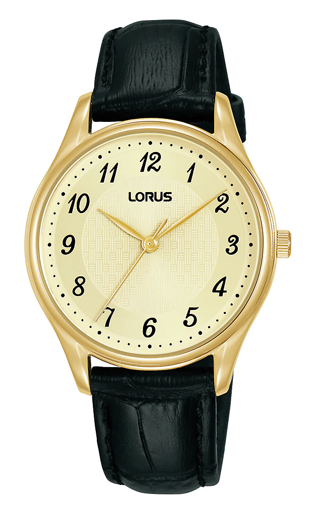 Dit is een dameshorloge van het merk Lorus. Het is een analoog horloge gemaakt van staal. De diameter van de kast is 32 mm en de kast is 7.8 mm dik.
De verdere specificaties van het horloge zijn als volgt:
Kastvorm: rond
Kastkleur: goudkleurig
Kastmateriaal: staal
Bandbreedte: 13 mm
Bandlengte: 227 mm
Sluiting: gesp
Wijzerplaatkleur: champagne
Glassoort: hardlex mineraal glas
Waterdichtheid: 5 ATM
Techniek: quartz