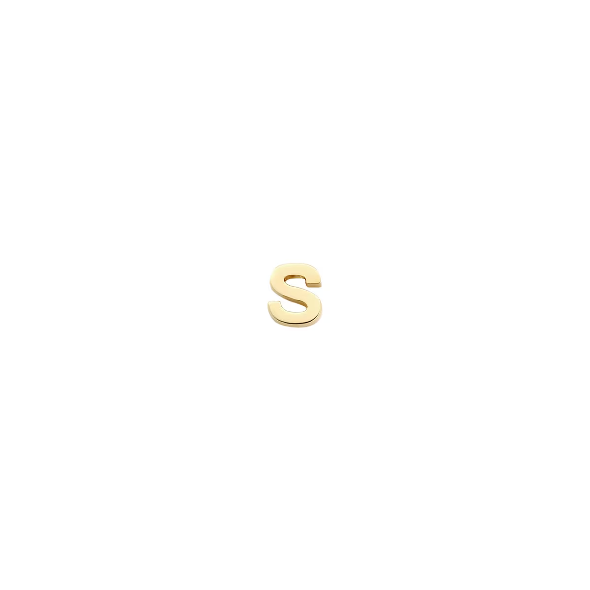  Blush Geelgouden Letter S | 6155YGO_S
