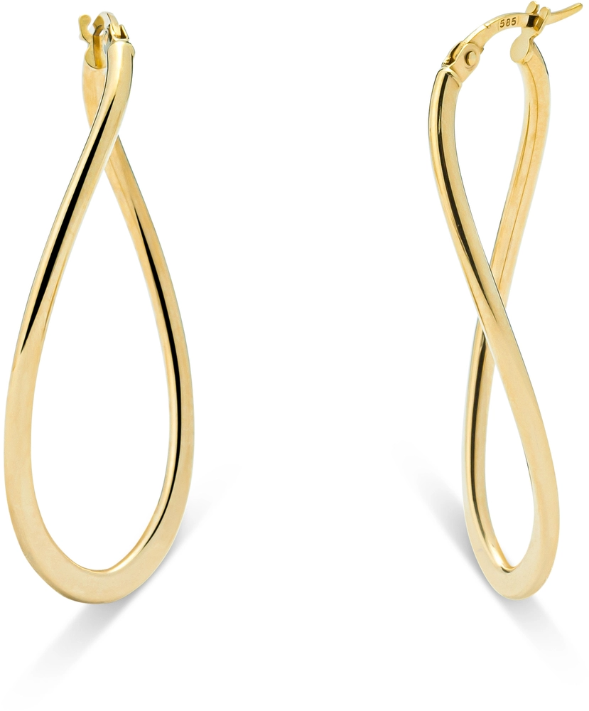 Prachtige 14krt gouden oorsieraden van het merk Monzario.