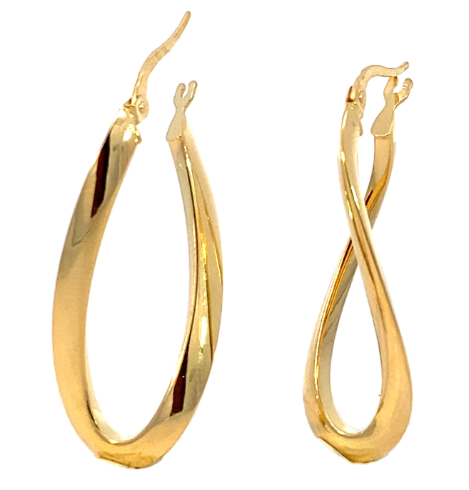 14krt gouden oorsieraden van het merk Monzario. 