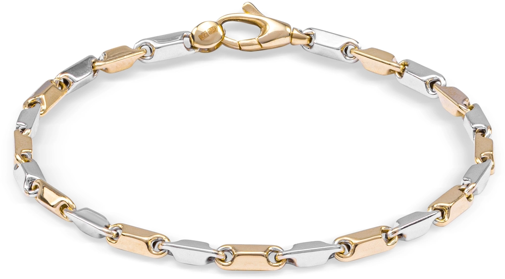 Prachtige 14krt bicolor gouden armband van het merk Monzario. De lengte van de armband is 19,5cm

Referentienummer: 896A BIC

Tevens leverbaar bijpassend collier.