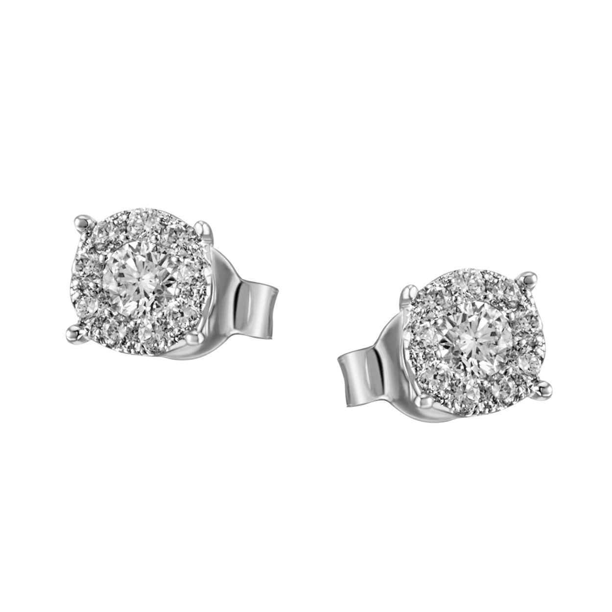 diese 585/- Weißgold Ohrstecker mit Diamanten als Hauptmerkmal sind perfekt für besondere Anlässe oder als tägliches Accessoire, verleihen sie jedem Outfit einen Hauch von Eleganz. Sie haben jeweils 10 Brillanten die zusammen wie einkarätiger Brillant aussehen.Tragen Sie sie zu einem Hochsteckfrisur oder mit offenem Haar für maximale Wirkung. Ein zeitloses Schmuckstück für jede Sammlung.