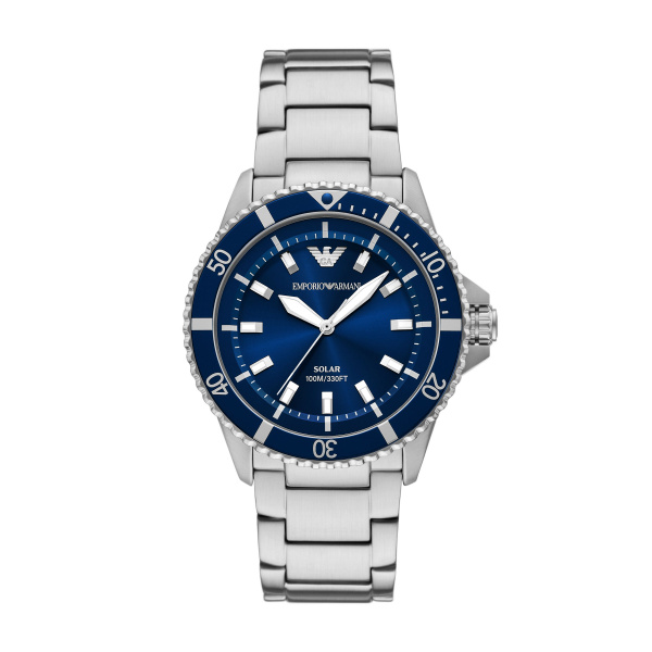Armani heren pols horloge model AR11697 uit de World EXplorer collectie. 10 ATM waterdicht.