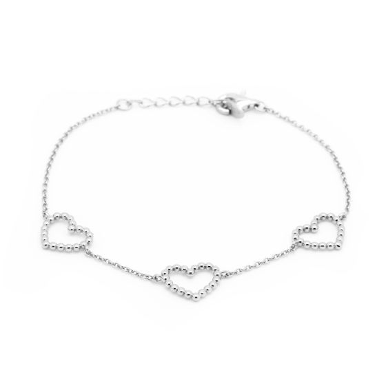 zilveren Karma armband, Open Your Heart Silver