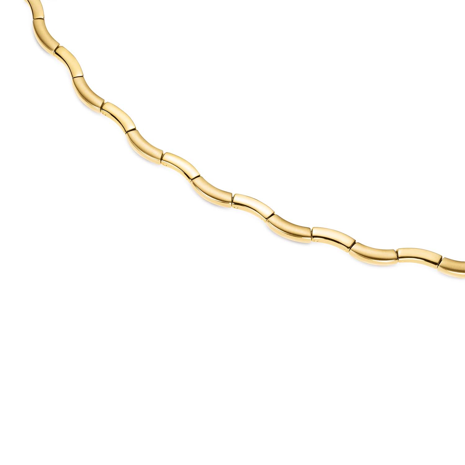 Boccia Titanium 0844-06
Deze goudkleurige Boccia Titanium ketting heeft glanzende accenten. De ketting heeft een lengte van 45cm. Combineer hem met meerdere sieraden van Boccia Titanium voor een complete look.

HET MERK 
Boccia Titanium is het titanium merk van Nederland, dat zijn oorsprong in Duitsland vindt en is opgericht in het jaar 1992. Ontwikkeld door internationale ontwerpers. Alle titanium componenten van de BOCCIA TITANIUM collectie zijn gemaakt van 99,7% puur titanium; het bijzondere materiaal. Het is licht in gewicht, neemt de temperatuur van de huid aan en is zeer huidvriendelijk. Bovendien is het corrosie- en temperatuurbestendig.
 
SPECIFICATIES
- Puur titanium
- Klapsluiting
- Gematteerd met glanzende accenten
- 45cm