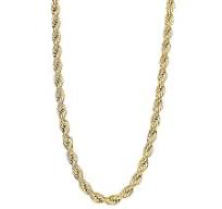 Staal gold-plated koord collier.