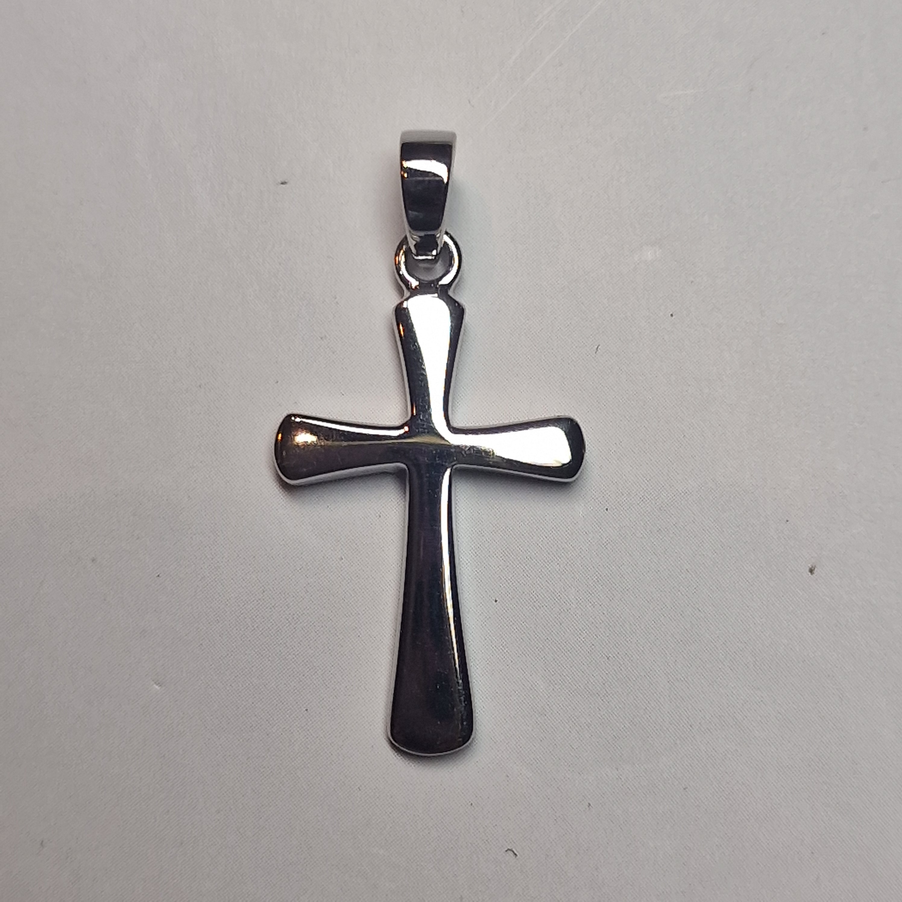 zilveren kruis hanger 20 x 15 mm