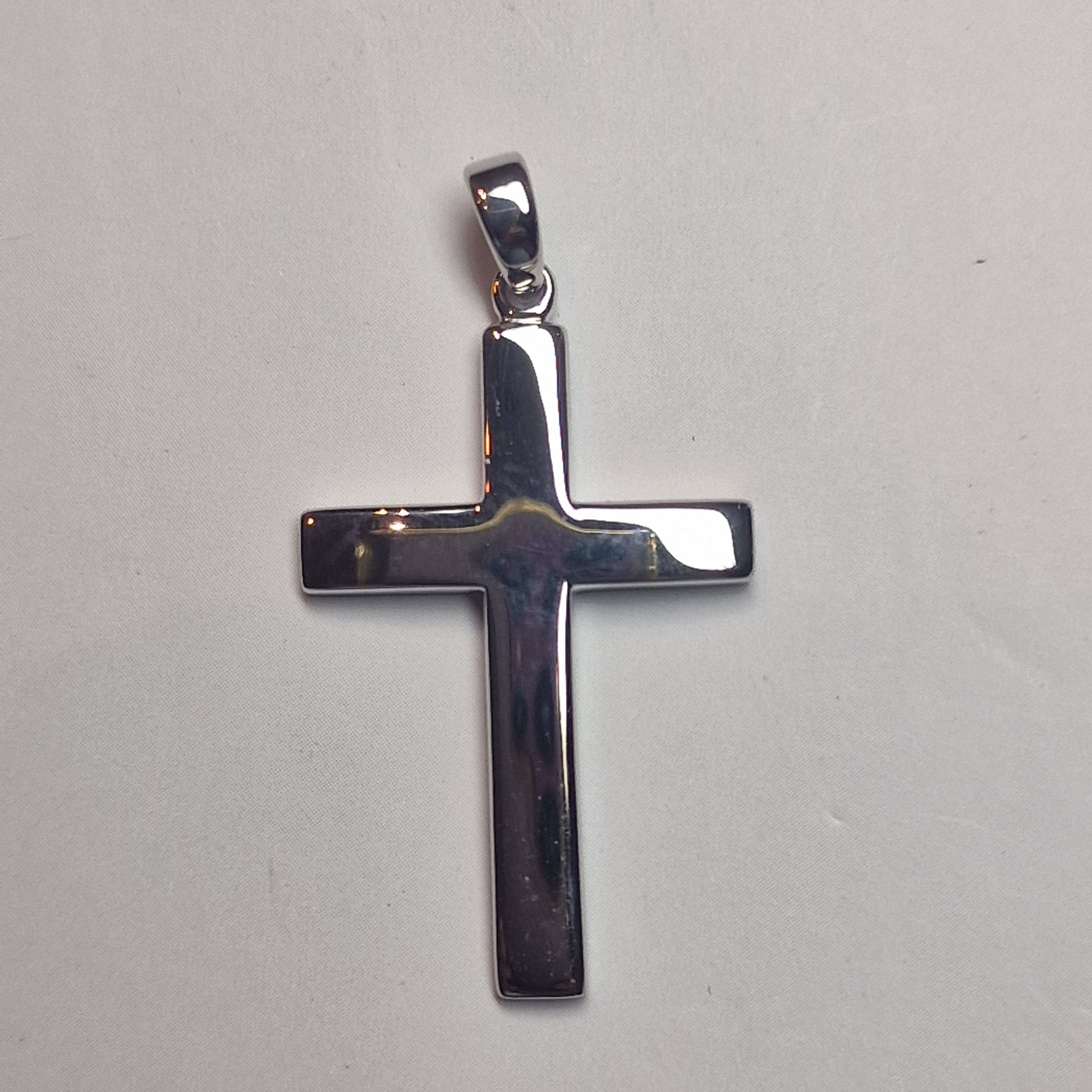 zilveren kruis hanger 30 x 20 mm