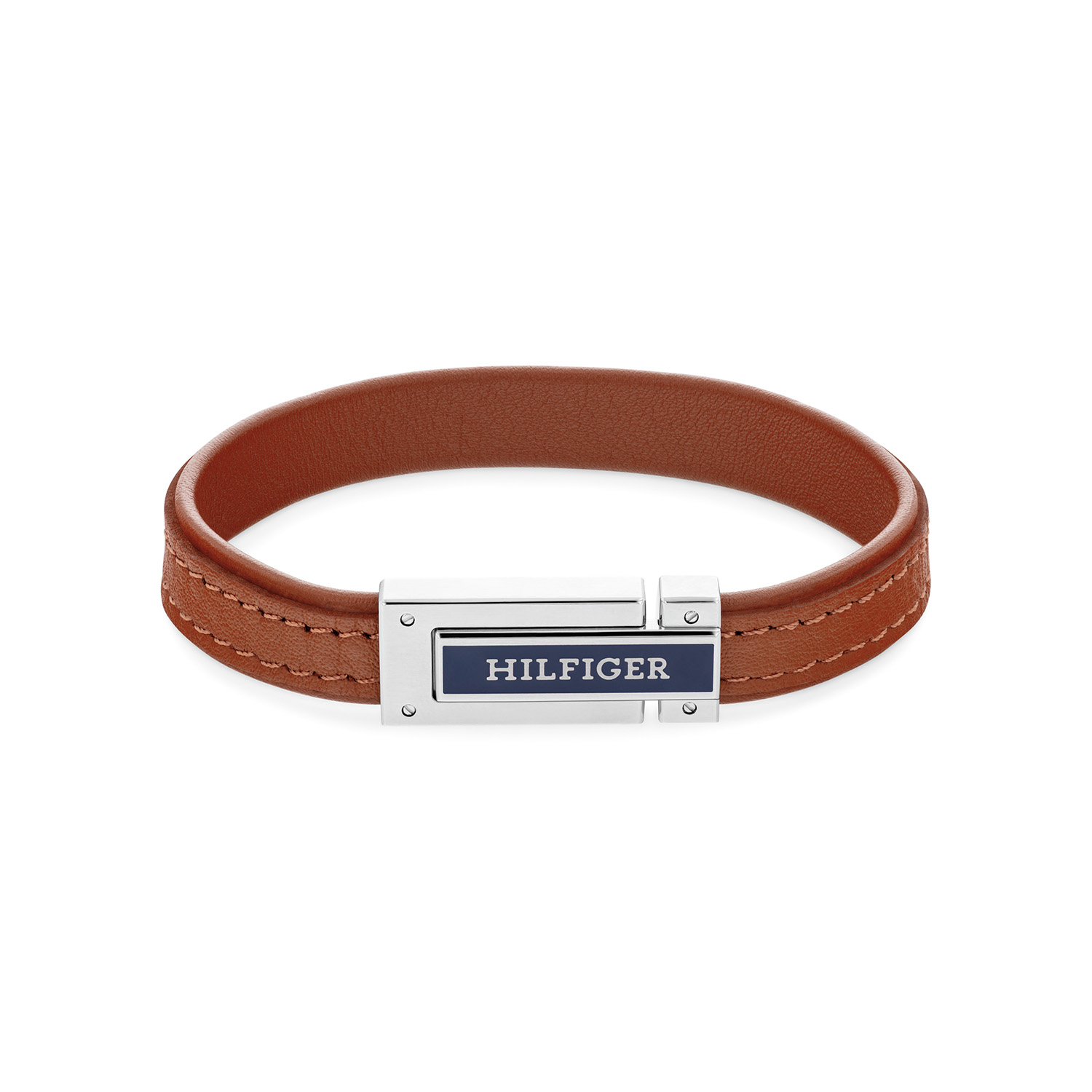 Tommy Hilfiger Jewels TJ2790560 Armband Heren Leer 19cm Bruin
Deze armband van Tommy Hilfiger uit de jewelry serie met nr: TJ2790560 is een opvallend model. De bruine glad leren heren armband heeft een stalen magneetsluiting met blauw emaille en het Tommy logo en heeft een lengte van 19cm. Ook leuk te combineren met andere sieraden van Tommy Hilfiger.

Het merk:
Tommy Hilfiger is wereldwijd &eacute;&eacute;n van de grootste designer lifestyle merken en is internationaal bekend om haar classic American cool stijl. De sieraden zijn voor dames en heren met een eigen stijl, die niet bang zijn om dit aan de wereld te laten zien.

Specificaties:
- Leren armband
- Bruin
- Lengte 19cm
- Heren sieraad