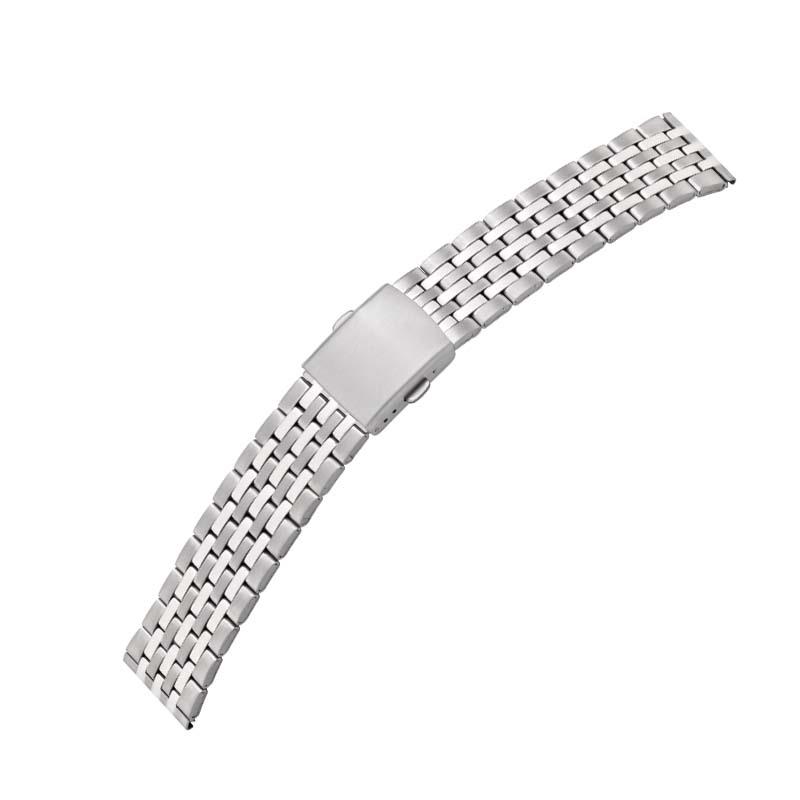 Dit is een zilverkleurige horlogeband van het merk BEAR