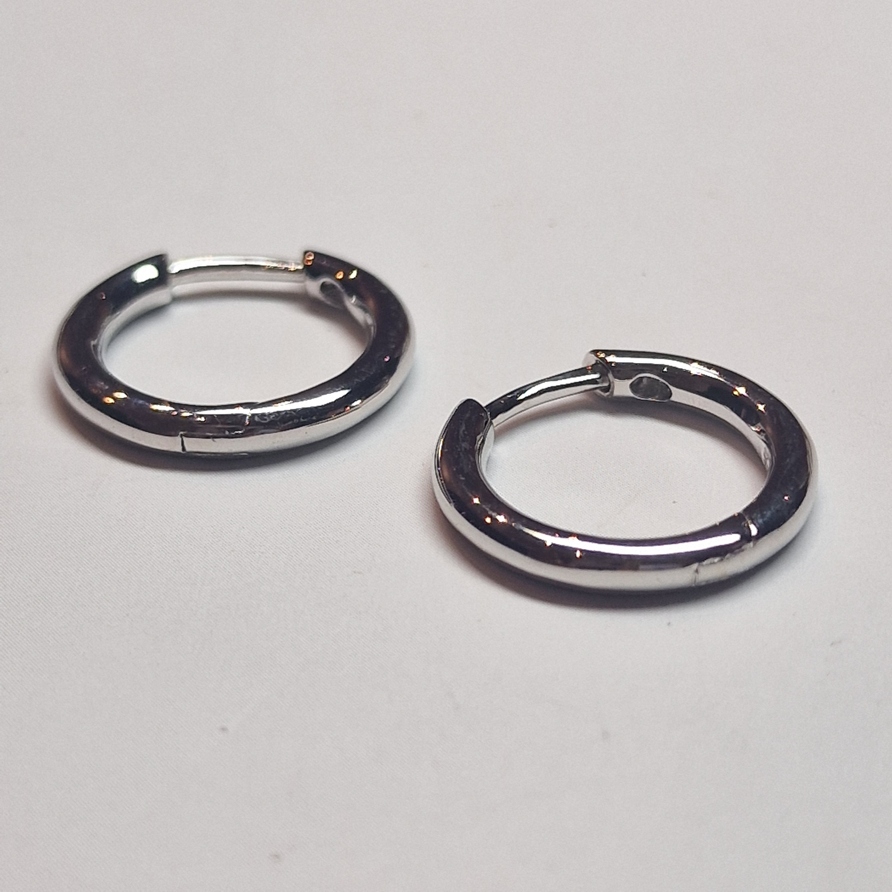 zilveren creool 16,8 x 2,3 mm