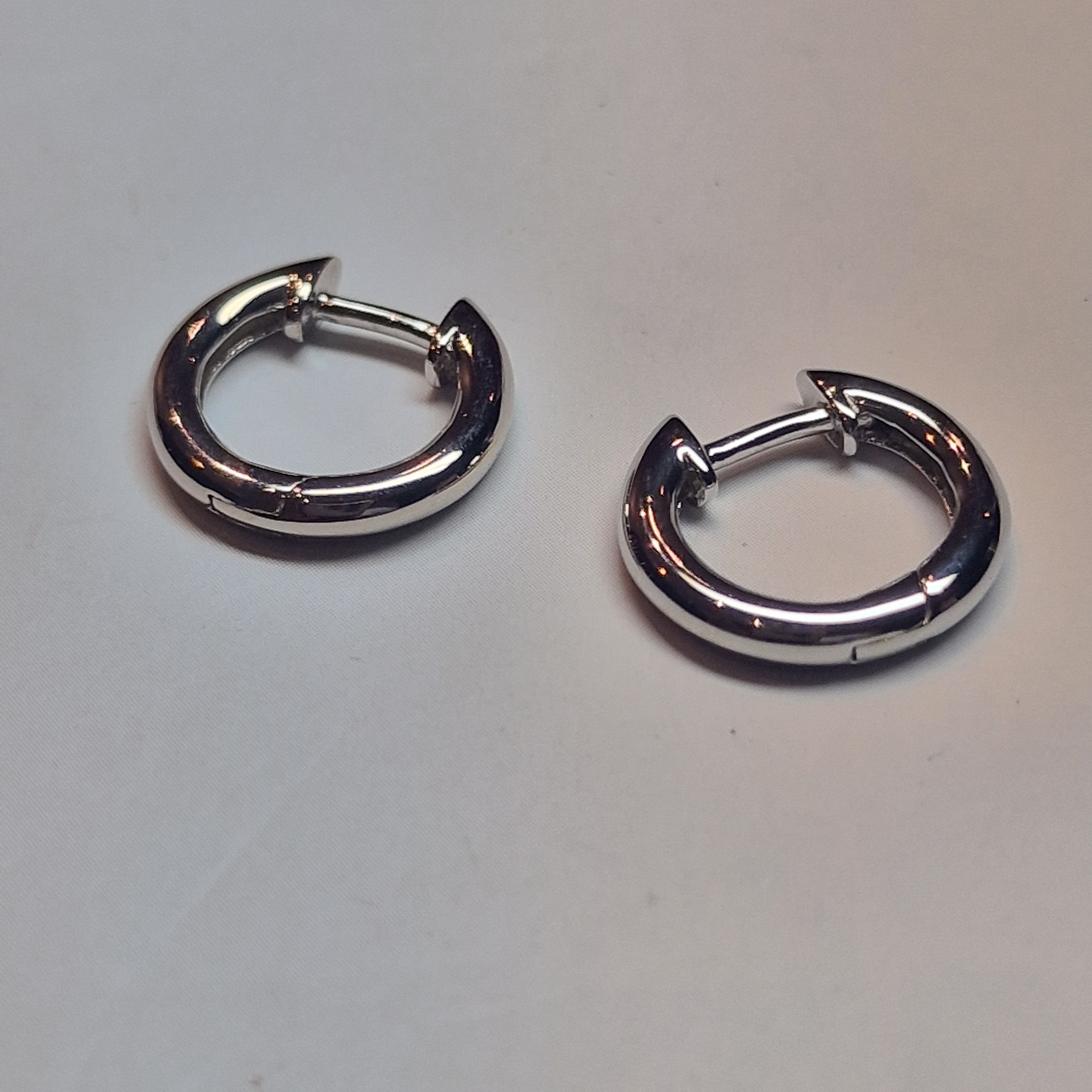 zilveren creolen 13 x 2,3 mm