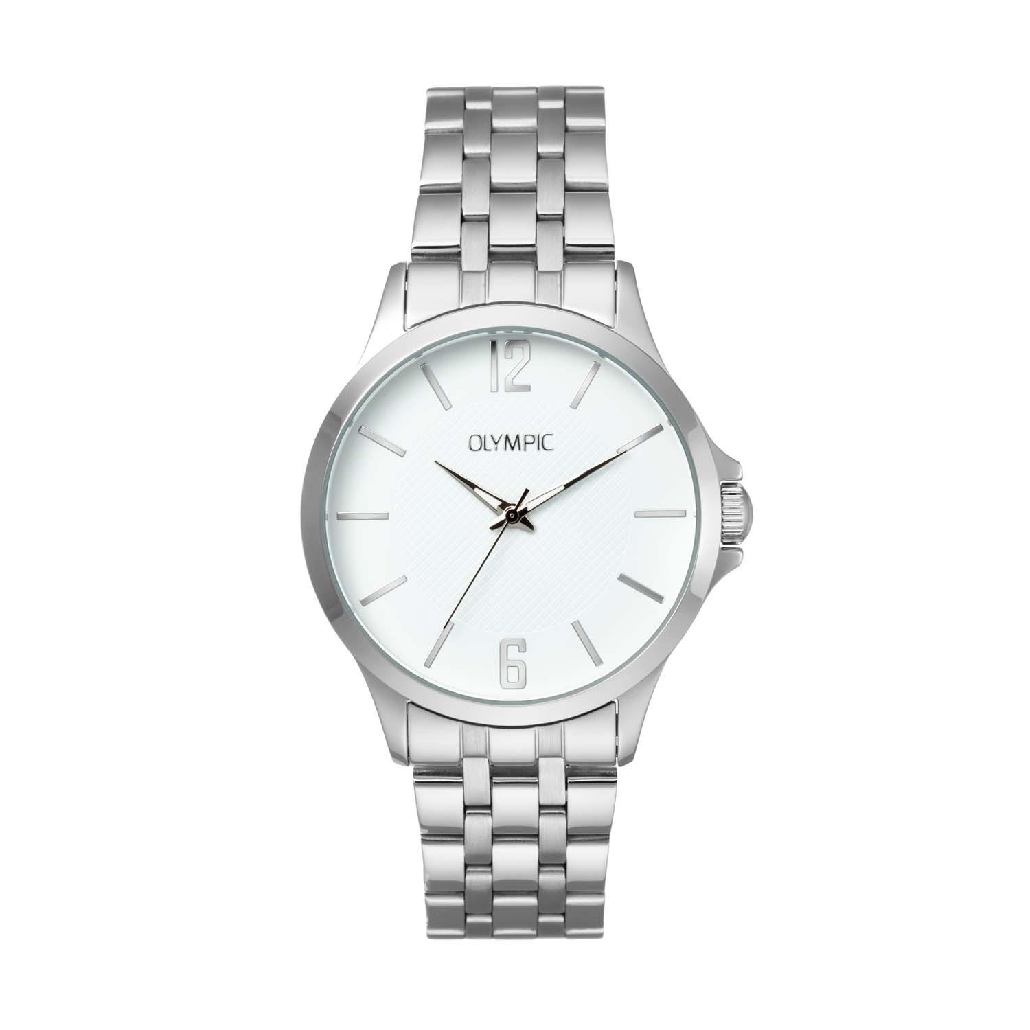 De Olympic dameshorloge, modelnummer OL72HSS402, is een stijlvolle analoge polshorloge met een zilverkleurige, ronde kast en bijpassende band van roestvrij staal. Uitgerust met een quartz uurwerk en mineraalglas. Niet waterdicht en zonder datumfunctie, maar elegant voor dagelijks gebruik of formele gelegenheden. Het best gedragen met casual of zakelijke kleding voor een tijdloze uitstraling.