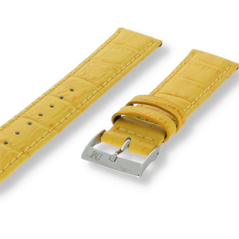 De Morellato Horlogeband PMX098BOLLE24 is een elegante geel kalfsleren band met een krokodillenprint. Met een breedte van 24 mm past deze band perfect om standaard horlogemodellen. Het beste te dragen op zonnige dagen en te combineren met casual of formele outfits. Deze stijlvolle en duurzame lederen band voegt een vleugje verfijning toe aan elke look.