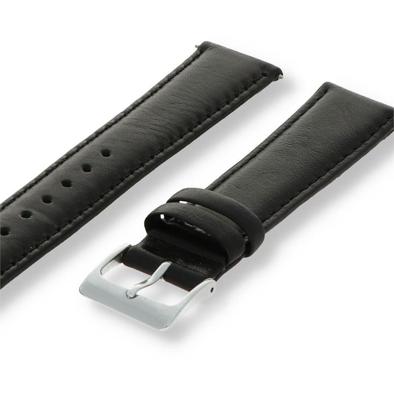 Dit is een zwarte horlogeband van het merk Pex Banden