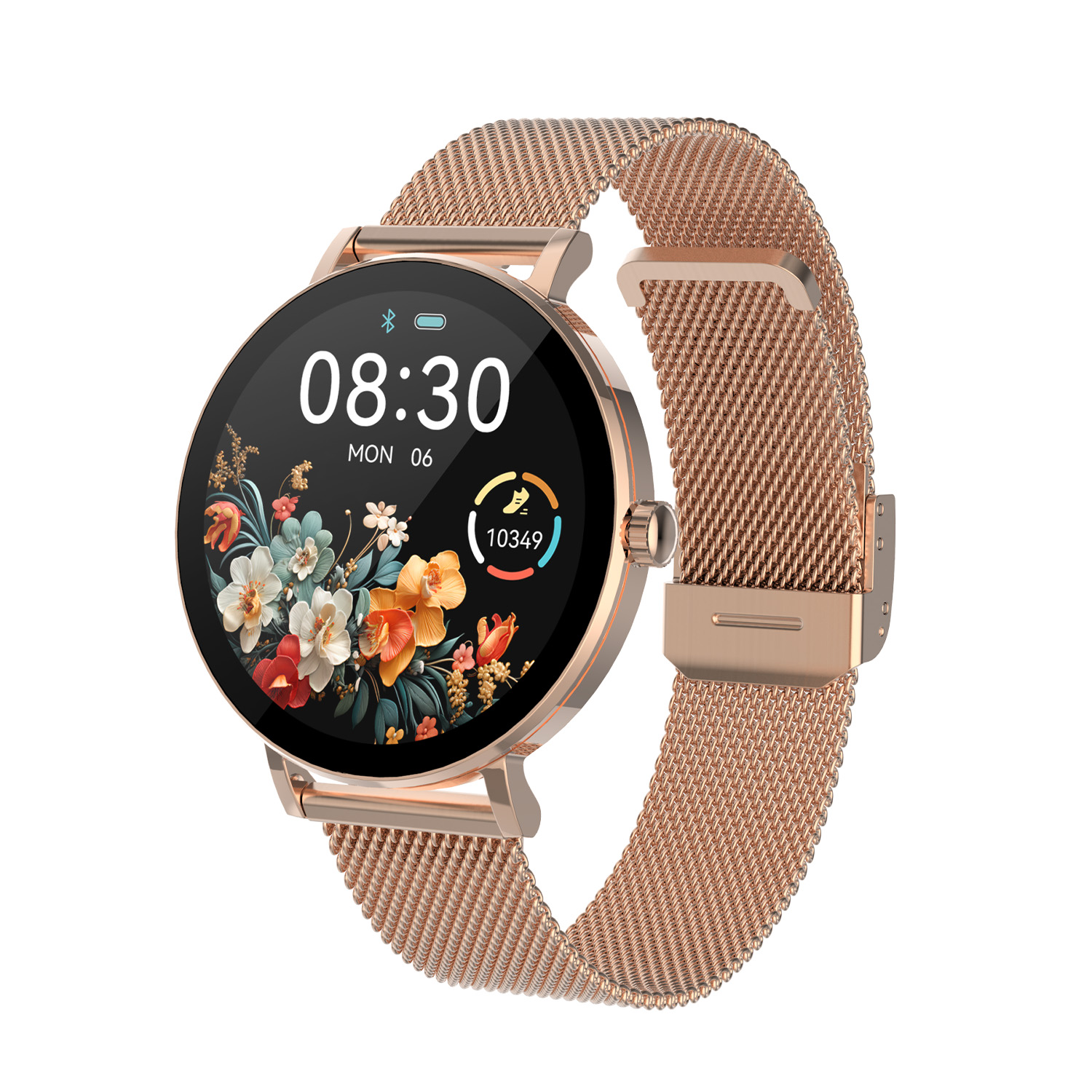 SMARTY2.0 SW079A Smartwatch Alloy Milanees 41mm
Dit Smarty Smartwatch horloge met nr: SW079A is een stap in de toekomst. De ros&eacute;kleurige ronde kast is gemaakt van metaal met een gehard glas. Aan de kast zit een ros&eacute;kleurige milanese band met een druksluiting. Het ronde horloge heeft een afmeting van 41mm en is spatwaterdicht. Dit dames model heeft een platte kast van 7,5mm . Deze smartwatch is sportief, stijlvol, maar zeker gebruiksvriendelijk. Om door apps, berichten en tekst te bladeren hoeft je alleen maar op het glas te tikken of de knop te gebruiken. 

Merk:
SMARTY2.0
Smartwatches verbinden je met de wereld. 
SMARTY2.0 biedt een brede keuze aan vormen en functionaliteiten. Een ronde of rechthoekige smartwatch? Eentje voor de smalle pols? Een ladies watch of een kids watch?  SMARTY2.0 heeft het allemaal.
De keuze qua functionaliteiten is onuitputtelijk: bluetooth bellen, stappenteller, hartslag- en bloeddrukmeter,  meerdere verschillende sporttrackers, menstruatie en ovulatie herinneringen, ingebouwde GPS, vind mijn smartphone en heel veel meer. Maak je eigen keuze.
Iedere SMARTY werkt zowel met iOS als met Android en is moeiteloos via een QR-code te koppelen met iedere mobiele telefoon. Misschien wel d&eacute; makkelijkste smartwatch voor iedereen.
SMARTY2.0 staat voor hoge kwaliteit in een betaalbaar prijssegment: &euro; 79 - &euro; 199.

Highlights:
- Geschikt voor Android en iOS  
- De Smartwatch heeft Bluetooth call 
- Hoge batterij efficientie
- 24 uur hartritme meting
- Bevat smart music 
- Door de verschillende meters en tellers is het mogelijk om onder andere de hartslag, stappen, snelheid, slaap, luchtdruk, stress, hoogte- en diepte te meten
- D.m.v. de ingebouwde GPS, is het mogelijk om offline te navigeren en achteraf je route terug te kijken (zonder dat de telefoon in de buurt is)
- Stof,- Waterdichtheid: IP68