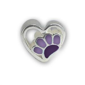 Piccolo Bedel Hartje Hondenpoot Paars