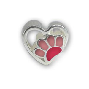 Piccolo Bedel Hartje Hondenpoot Roze