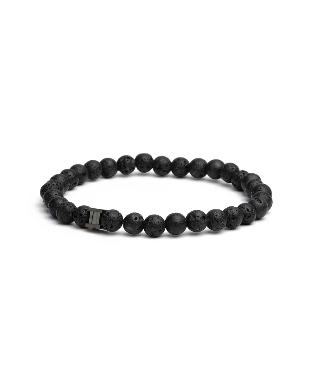 Black Lava 6mm armband van het merk Gemini.
De lengte is 21 cm (L).