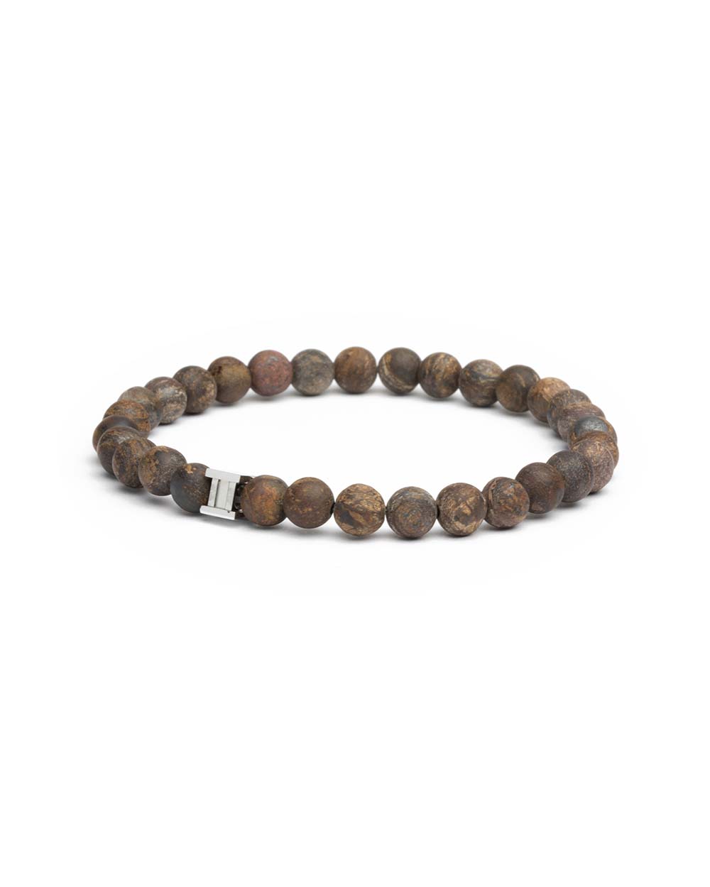 Mat Brown 6mm armband van het merk Gemini.
De lengte is 20 cm (M).