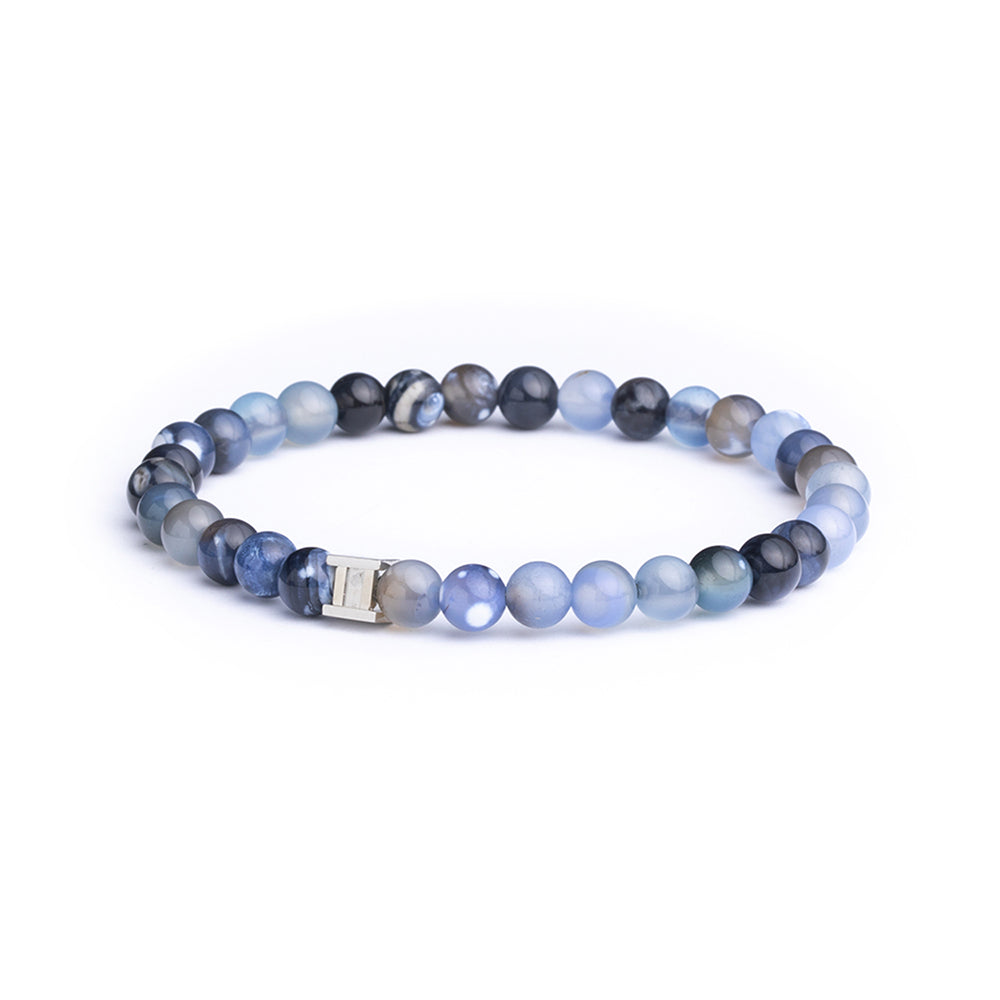 Indigo 6mm armband van het merk Gemini.
De lengte is 21 cm (L).