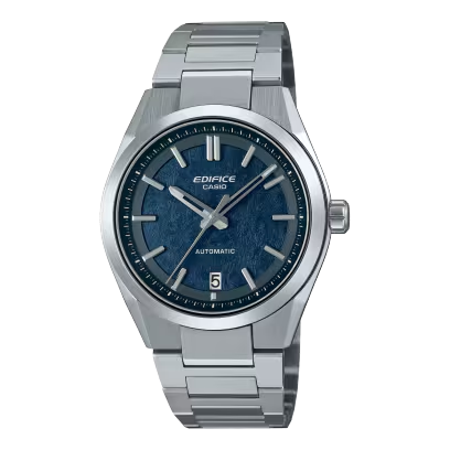 Casio Edefice model EFK-100D-2AER Mechanisch Automatic heren pols horloge. staal met stalen band. 10 ATM waterdicht.