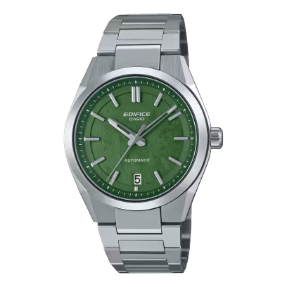 Casio Edefice model EFK-100D-2AER Mechanisch Automatic heren pols horloge. staal met stalen band. 10 ATM waterdicht.