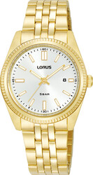 Lorus Quartz dames pols horloge staal goudkleurig model RJ284BX-9. 5 ATM waterdicht.