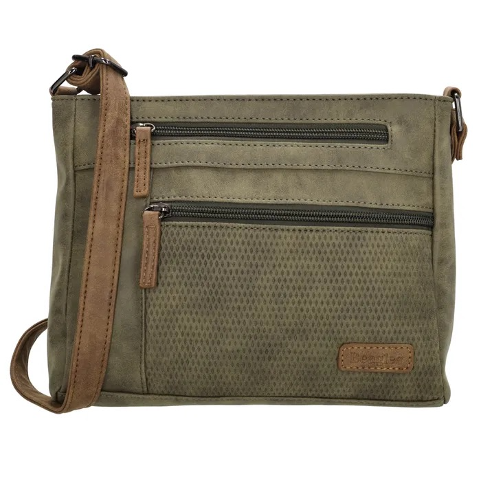Beagles Schoudertas Olive &ndash; Kleine Dames Crossbody Tas met Ritssluiting
Op zoek naar een compacte en stijlvolle schoudertas voor dames? Deze Beagles schoudertas in Olive is de perfecte keuze voor dagelijks gebruik. Dankzij het slimme ontwerp met meerdere opbergvakken is deze tas niet alleen modieus, maar ook uiterst praktisch.

De tas beschikt over een ruim hoofdvak dat veilig afsluit met een ritssluiting. Daarnaast zijn er extra voorvakken, een achtervak met rits en handige insteekvakken binnenin &ndash; ideaal om je sleutels, telefoon en andere essentials overzichtelijk op te bergen.

Gemaakt van hoogwaardig en duurzaam materiaal, combineert deze tas comfort met een elegante uitstraling. De verstelbare schouderband biedt draaggemak en maakt het mogelijk om de tas zowel crossbody als over &eacute;&eacute;n schouder te dragen &ndash; perfect voor onderweg of een dagje uit.

Belangrijkste kenmerken van de Beagles Schoudertas:

Ruim hoofdvak met ritssluiting
Extra voor- en achtervakken met rits
Handige insteekvakjes voor kleine spullen
Verstelbare schouderband voor optimaal draagcomfort
Draagbaar als crossbody tas of schoudertas
Gemaakt van stevig, hoogwaardig materiaal
Trendy taupe kleur die bij elke outfit past
Afmetingen:

Hoogte: 19,5 cm
Breedte: 23,5 cm
Diepte: 7 cm
Of je nu onderweg bent naar werk, school of de stad in gaat &ndash; deze kleine dames schoudertas van Beagles is een stijlvolle en praktische toevoeging aan jouw outfit. Bestel direct en ontdek het gemak van compact en georganiseerd op pad gaan!