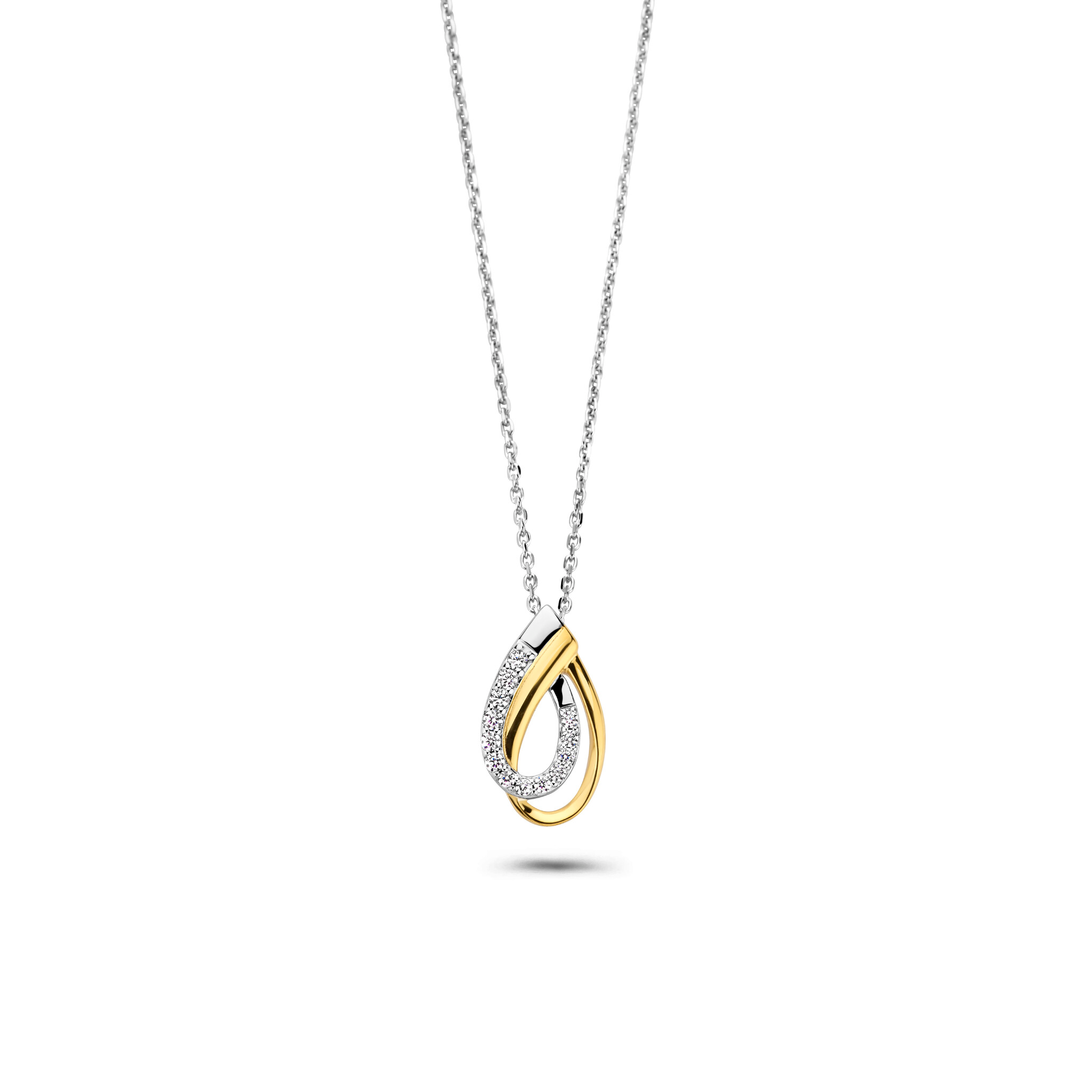 Rosa di Luca 624.870 Collier met Hanger Verguld met Zirkonia