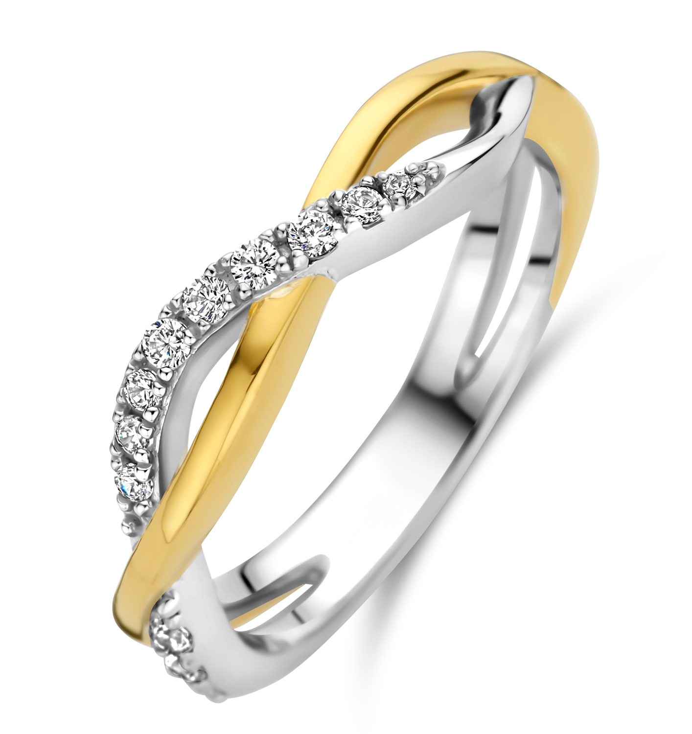 Rosa di Luca 629.172.54 Ring Verguld met Zirkonia