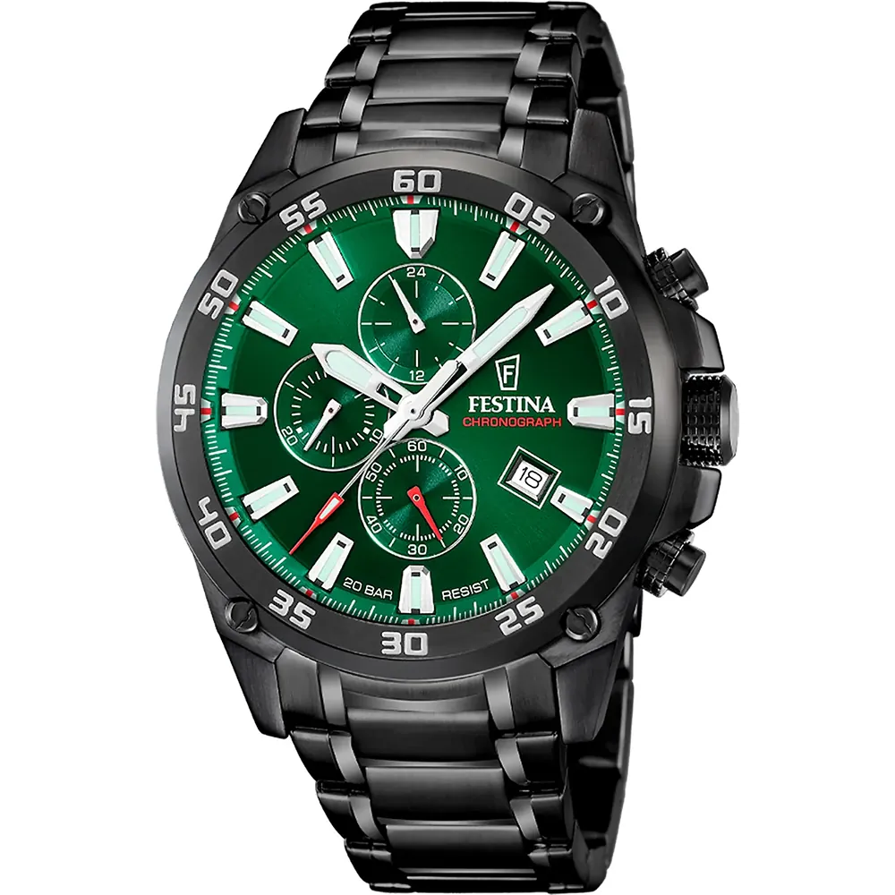 De Festina Horloge Heren Timeless F20735/2 heeft een roestvrijstalen kast, een zwarte polsband en een chronograaf met datumfunctie. Het horloge heeft een kastdiameter van 48 mm. Ideaal voor formele en casual gelegenheden, draag het met een net pak of een stijlvolle casual outfit. Het is zowel stijlvol als functioneel voor dagelijks gebruik.