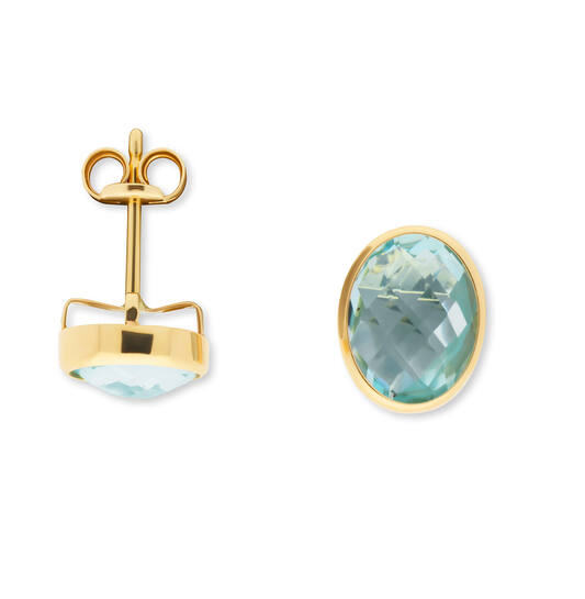 De Gouden oorbellen met blauw topaas (modelnummer 206.0691.00) zijn verfijnde stud oorbellen, perfect als aanvulling op elk sieraad. Deze elegante oorbellen kunnen zowel dagelijks als bij speciale gelegenheden gedragen worden, om een vleugje schittering toe te voegen aan elke outfit. Het beste te combineren met andere gouden sieraden voor een harmonieuze look.