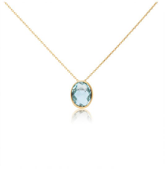 Dit product, modelnummer 202.0691.45, is een verfijnd gouden collier met een schitterende blauwe topaas. De ketting valt onder de categorie sieraden en specificeert zich als een halsketting. Combineer het collier met een elegante avondjurk voor een verfijnde uitstraling of breng een vleugje luxe aan een alledaagse outfit. Perfect als cadeau of voor zelfvertrouwen.