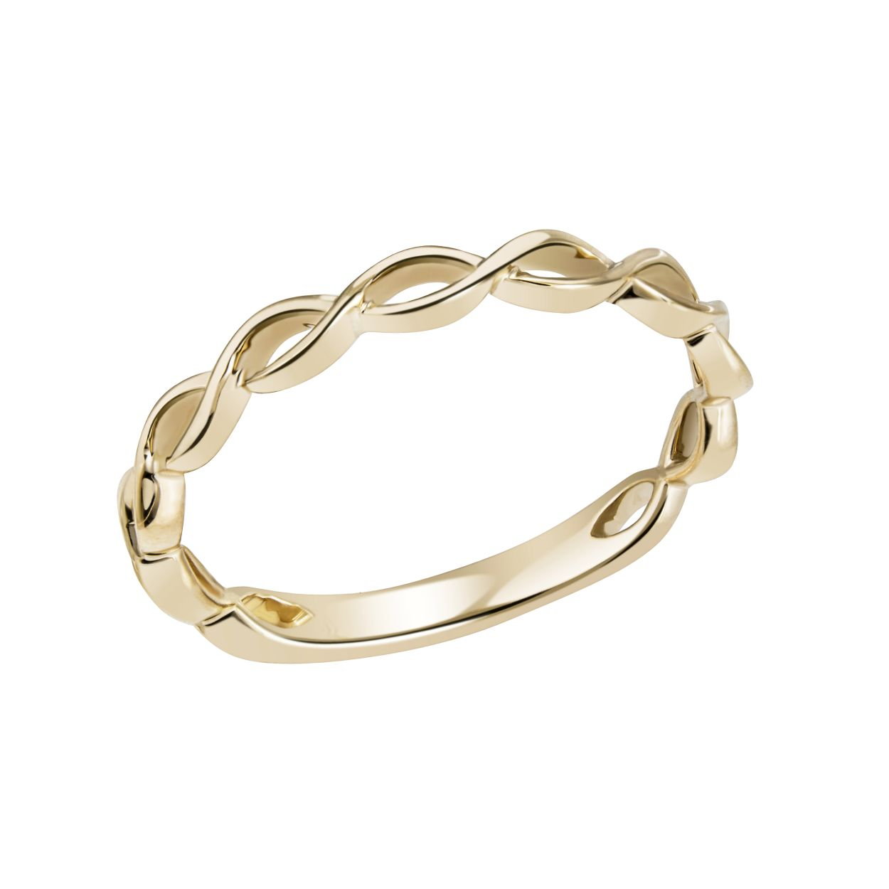 Zeitlose Eleganz in Gold. Dieser zarte Ring aus edlem Gelbgold vereint klassische Schönheit mit symolischer Bedeutung. Ein Band der Ewigkeit: Dieser Ring besteht aus aneinandergereihten Unedlichkeitszeichen die nahtlos in einander übergehen. Der Kreis steht für ewige Verbundenheit und endloser Liebe. Dieser Ring ist ein Ausdruck von Beständigkeit und Sil.