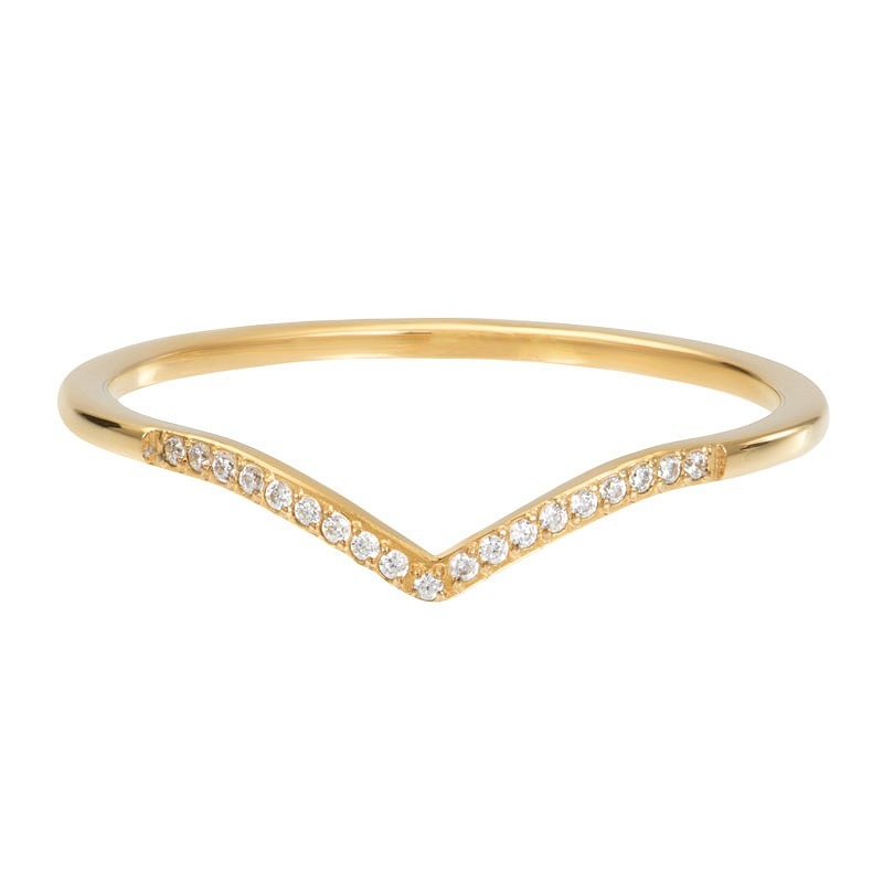 De iXXXi ring Fame Venus with stones is een 1mm brede single ring gemaakt van stainless steel. De ring bestaat uit een glad design met op de voorzijde een 'V'-vorm, die is ingelegd met kleine zilverkleurige zirconia steentjes.