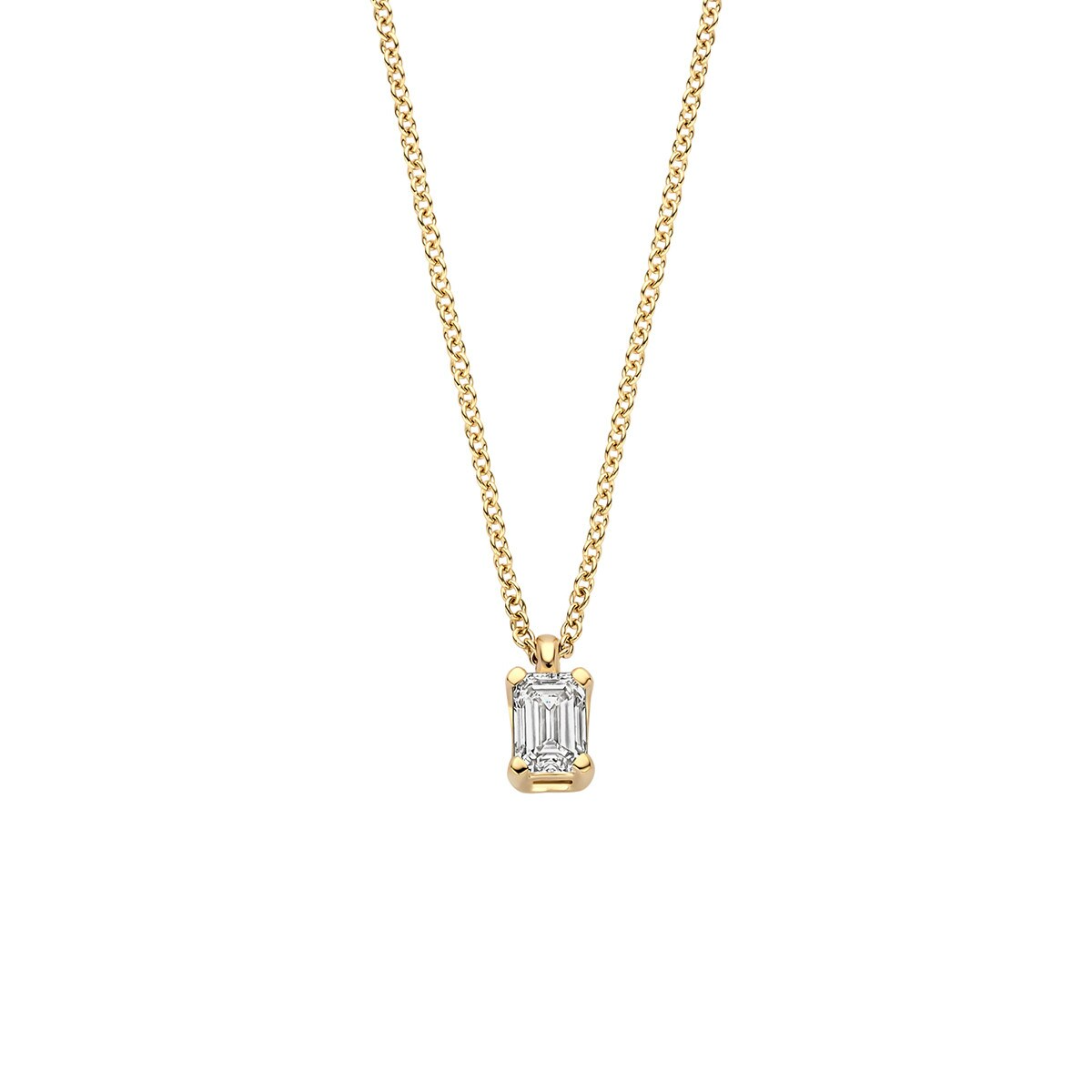 BLUSH GEELGOUDEN COLLIER LAB GROWN DIAMOND LG3016Y