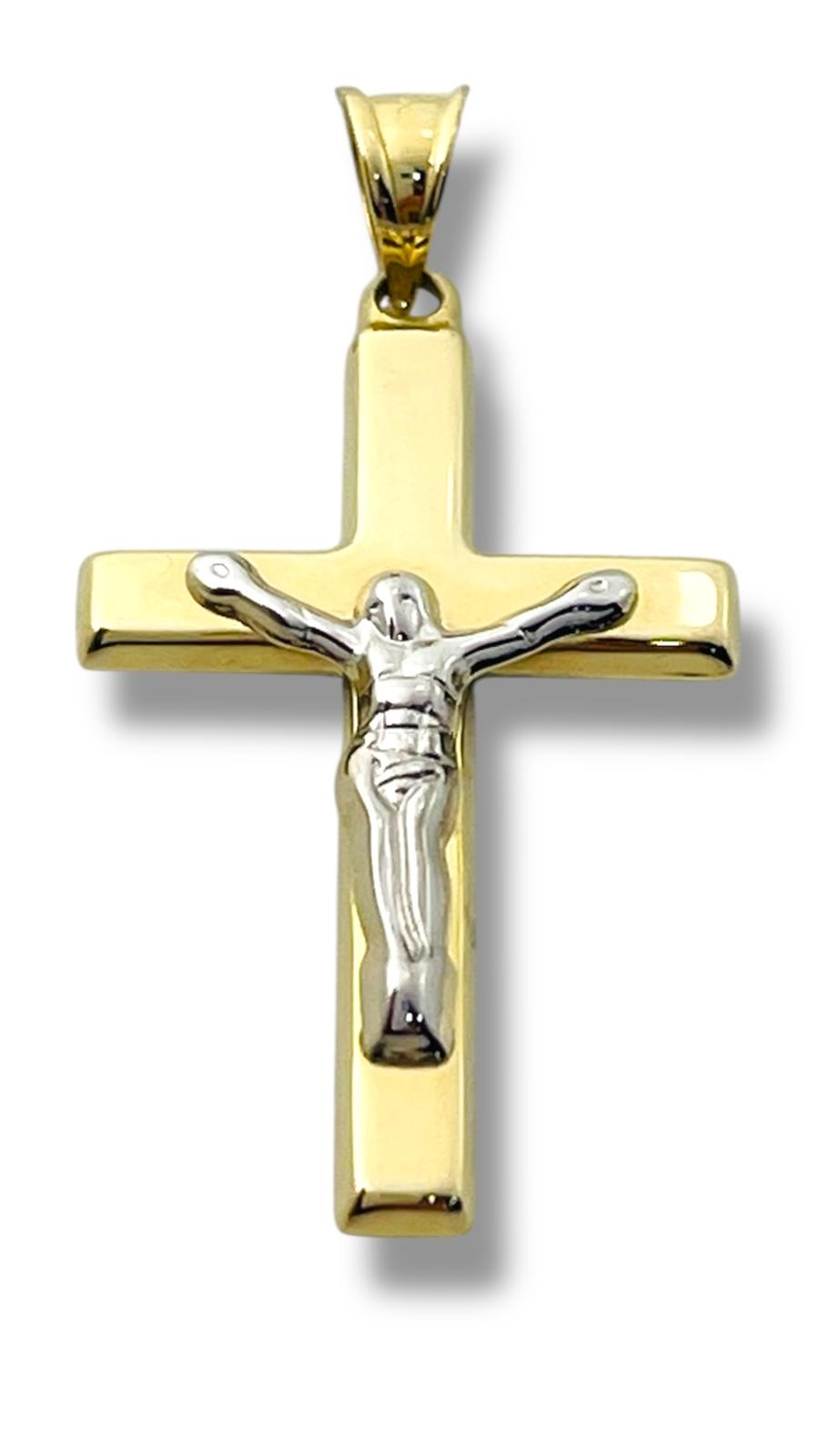 De Kruis Hanger is een elegante gouden hanger van het merk Undefined. Met een grootte van 35 mm en een breedte van 18 mm, straalt hij verfijnde klasse uit. Perfect voor dagelijks gebruik of speciale gelegenheden. Combineer deze hanger met een fijne gouden ketting voor een stijlvolle en tijdloze look. Gewicht: 14 karaat.