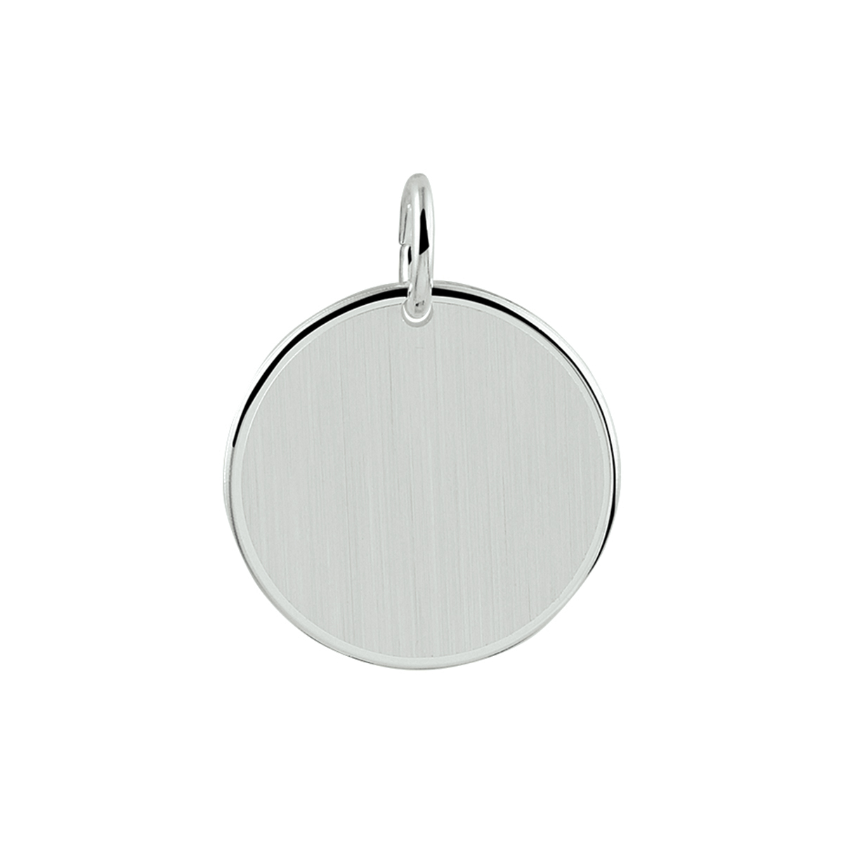 Zilveren graveerhanger. De hanger heeft een dikte van 0.9mm.